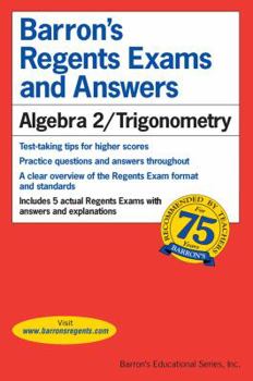 Paperback Regents Exams and Answers: Algebra 2/Trigonometry Book