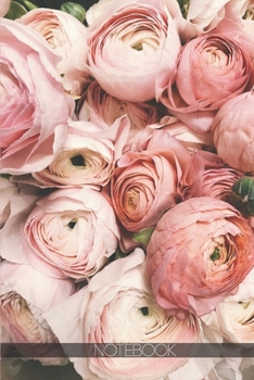 Notebook: Beautiful pink roses wedding [110 pages]: Beautiful pink roses wedding