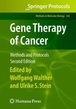 Hardcover Gene Therapy of Cancer: Methods and Protocols Book