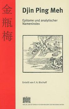 Paperback Epitome Und Analytischer Namenindex Des Djin Ping Meh Gemass Der Ubersetzung Der Bruder Kibat [German] Book