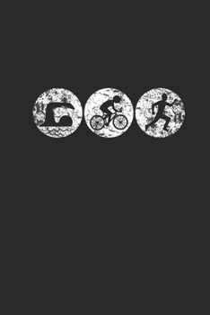 The Triathlon: Triathlon Notebook, Blank Lined (6" x 9" - 120 pages) ~ Sports and Recreations Themed Notebook for Daily Journal, Diary, and Gift