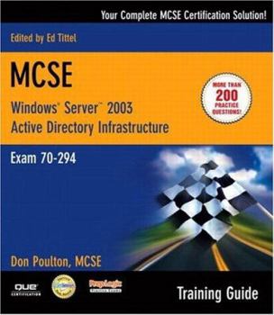 Paperback Windows Server 2003 Active Directory Infrasturcture: Exam 70-294 [With CDROM] Book