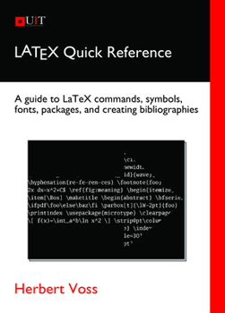 Paperback Latex Quick Reference Book