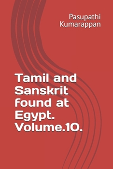 Paperback Tamil and Sanskrit found at Egypt. Volume.10. Book