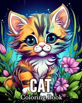 Paperback Cat Coloring book: 50 Cute Images for Stress Relief and Relaxation Book