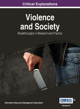 Hardcover Violence and Society: Breakthroughs in Research and Practice, VOL 2 Book
