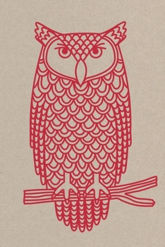 Notes: A Blank Lined Journal with Horned Owl Papercut Cover Art