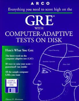Paperback Arco GRE: Graduate Record Examination: With Computer-Adaptive Tests on Disk Book