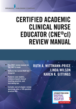 Paperback Certified Academic Clinical Nurse Educator (Cne(r)CL) Review Manual Book