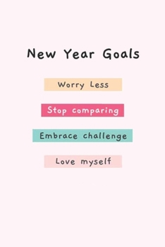 Paperback Happy New Year 2020: GOALS Quote Notebook Gift: Lined Notebook / Journal Gift, 120 Pages, 6x9, Soft Cover, Matte Finish Book