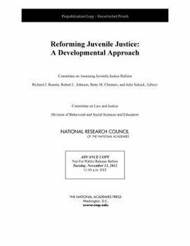 Paperback Reforming Juvenile Justice: A Developmental Approach Book