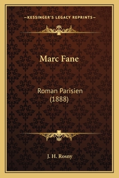 Paperback Marc Fane: Roman Parisien (1888) Book