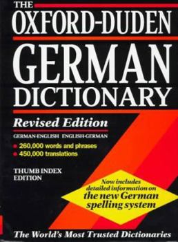 Hardcover The Oxford-Duden German Dictionary: German-English/English-German Book