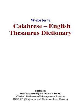 Paperback Webster's Calabrese - English Thesaurus Dictionary Book