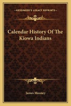 Paperback Calendar History Of The Kiowa Indians Book