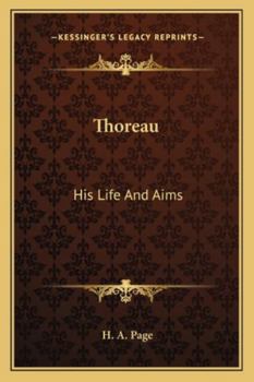 Paperback Thoreau: His Life And Aims Book