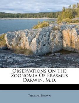 Paperback Observations On The Zoonomia Of Erasmus Darwin, M.d. Book