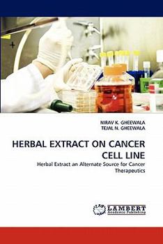 Paperback Herbal Extract on Cancer Cell Line Book