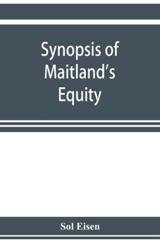 Paperback Synopsis of Maitland's Equity Book