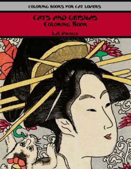 Paperback Cats and Geishas Coloring Book