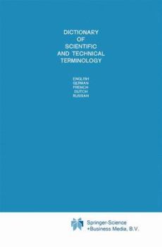 Paperback Dictionary of Scientific and Technical Terminology: English German French Dutch Russian Book