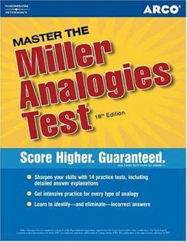 Paperback Master the Miller Analogies Test Book