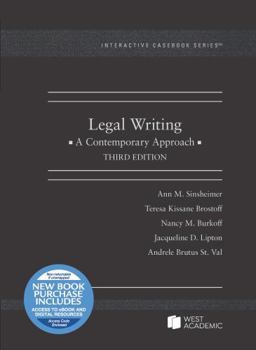 Paperback Legal Writing, A Contemporary Approach (Interactive Casebook Series) Book