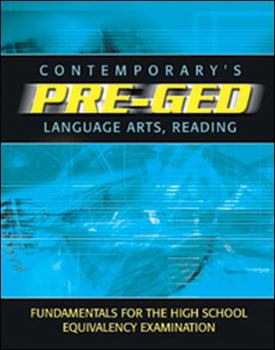 Paperback Contemporary Pre-GED Language Arts and Reading Book