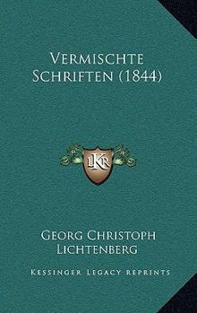 Hardcover Vermischte Schriften (1844) [German] Book