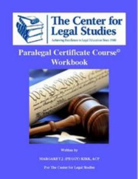 Paperback Paralegal Certificate Course Workbook Book