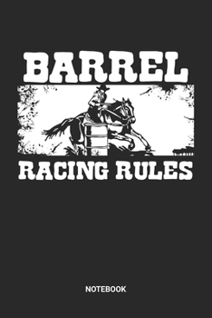 Notebook: Dotted Lined Barrel Racing Themed Notebook (6x9 inches) ideal as a Chasing Cans Cloverleaf Journal. Perfect as a Horse Riding Book for all ... Lovers. Great gift for Kids, Men and Women