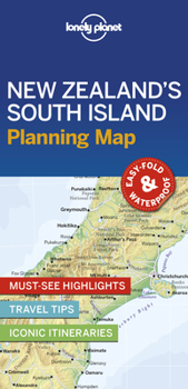 Loose Leaf Lonely Planet New Zealand's South Island Planning Map Book