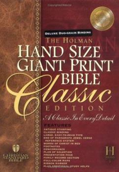 Bonded Leather Hand Size Giant Print Reference Bible-Hcsb [Large Print] Book