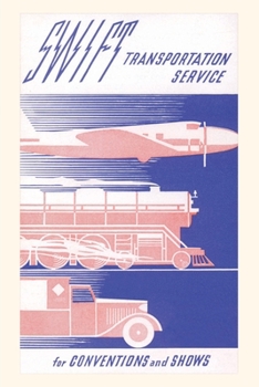 Paperback Vintage Journal Plane, Train, Truck Book