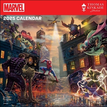 Calendar Marvel by Thomas Kinkade Studios 2025 Wall Calendar Book