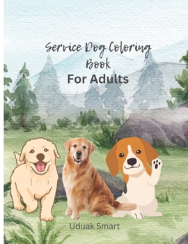 Paperback Service Dog Coloring Book