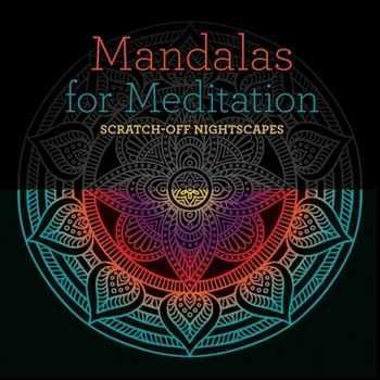 Paperback Mandalas for Meditation: Scratch-Off Nightscapes Book