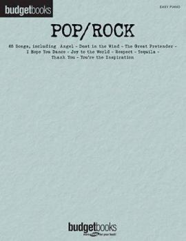 Paperback Pop/Rock: Easy Piano Budget Books Book