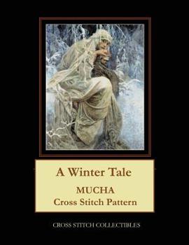Paperback A Winter Tale: Mucha Cross Stitch Pattern Book