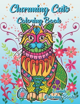 Paperback Charming Cats Coloring Book: Stress Relieving Illustrations Coloring Book for Adults Book