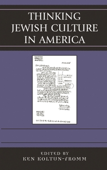 Hardcover Thinking Jewish Culture in America Book