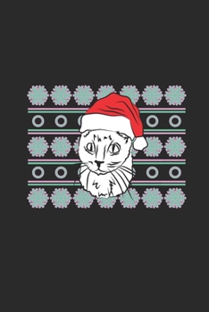 Ugly Christmas Cat: Blank Lined Notebook (6" x 9" - 120 pages) ~ Christmas Themed Notebook for Daily Journal, Diary, and Gift