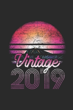 Paperback Vintage 2019: Graph Paper Notebook (6" x 9" - 120 pages) Birthday Themed Notebook for Daily Journal, Diary, and Gift Book