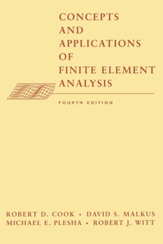 Hardcover Concepts and Applications of Finite Element Analysis Book