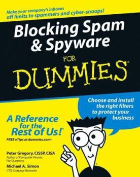 Paperback Blocking Spam and Spyware for Dummies Book