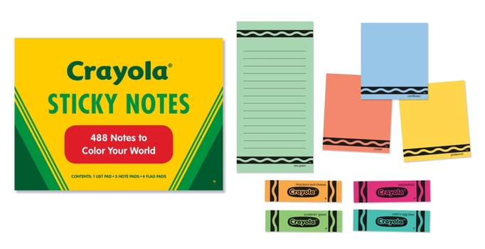 Paperback Crayola Sticky Notes: 488 Notes to Color Your World Book