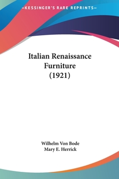 Hardcover Italian Renaissance Furniture (1921) Book