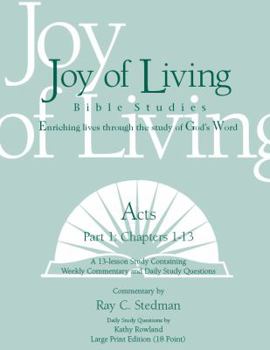 Spiral-bound Acts Part 1 Large Print (18 Point) (Joy of Living Bible Studies) Book