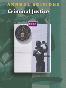 Paperback Annual Editions: Criminal Justice 03/04 Book