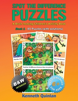 Paperback Spot the Difference Puzzles: A Brain Teasing Children's Activity Book - Book 1 Book